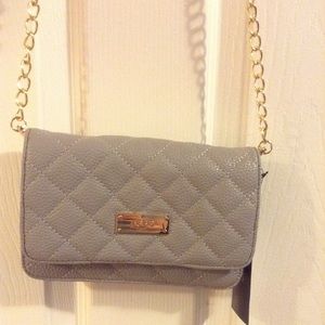 NWT BCBG Ash Gray Clutch!